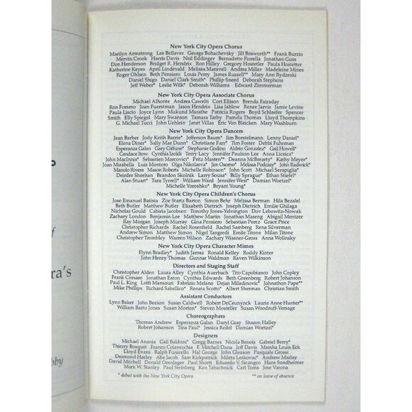 New City Opera Stagebill 1995 La Traviata Janice Hall Stephen Mark Brown Otey - Picture 5 of 7